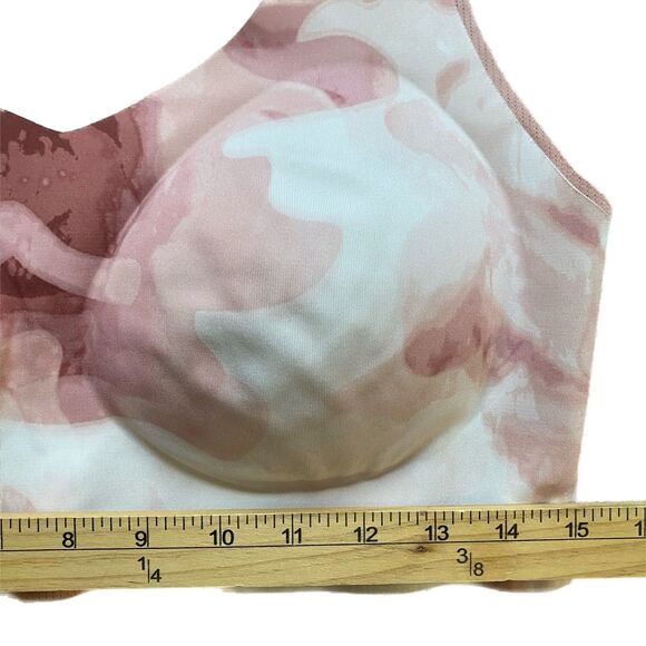 Soma Lot of 2 Sports Bra XL Bliss Breathe Racerback Pink Gray Seamless - Picture 3 of 8